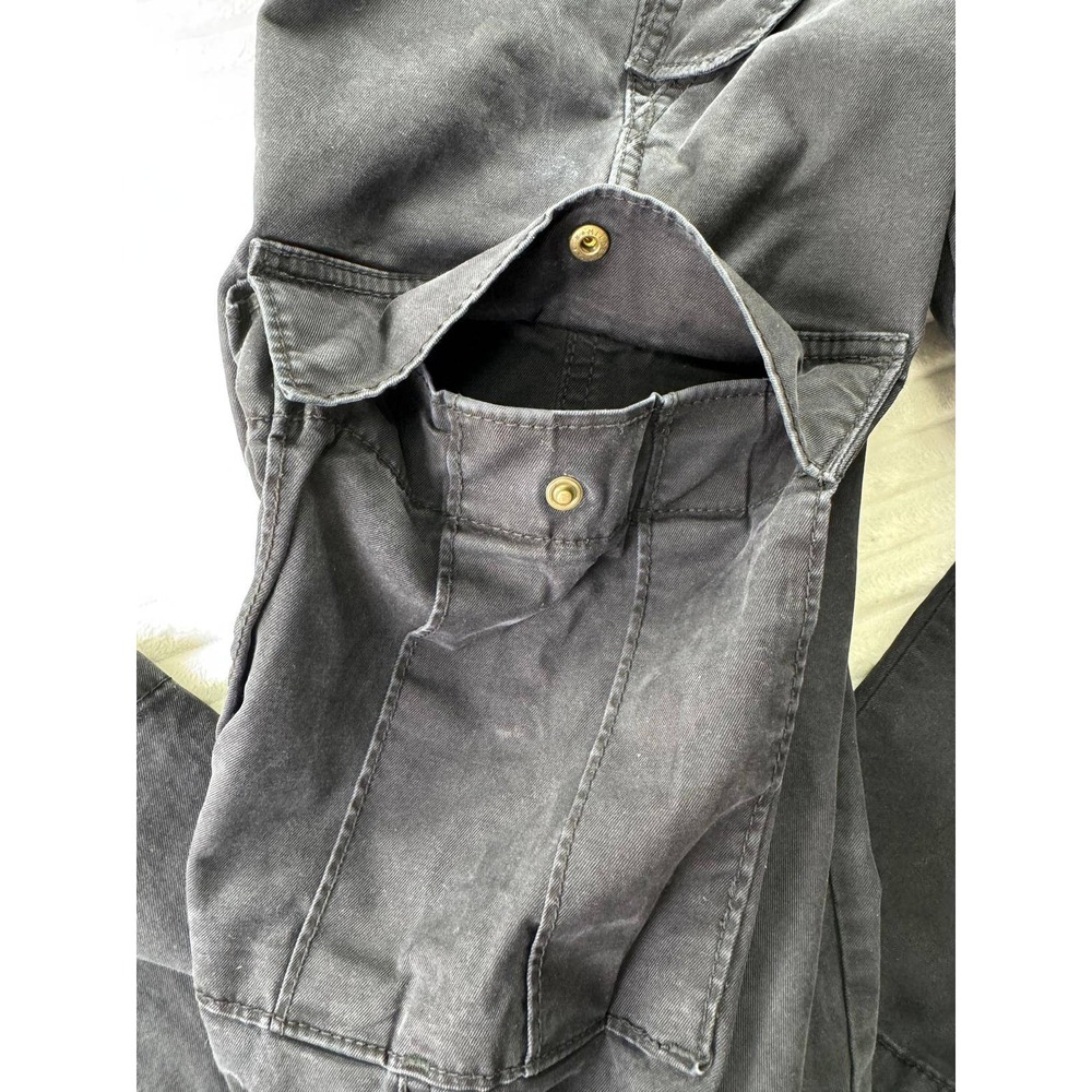 Banana Republic Mens 38x34 Tapered Surplus Cargo Pants Black Stretch - Picture 15 of 16